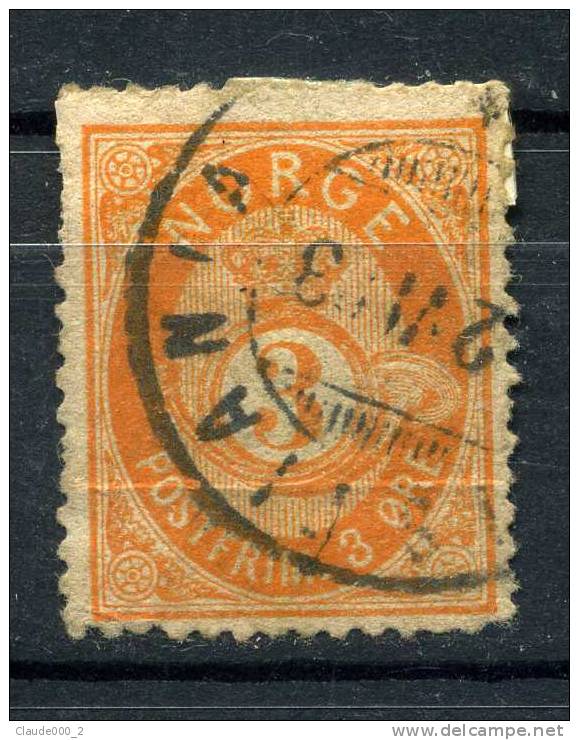 NORVEGE . 1877-78 . N° 23  Oblitéré - Gebruikt