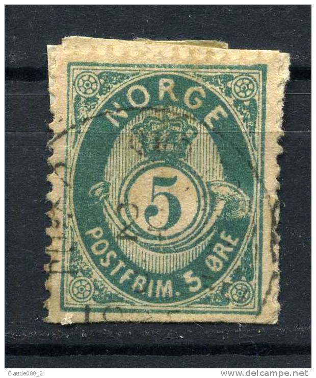 NORVEGE . 1883-90 . N° 38  Oblitéré - Gebruikt