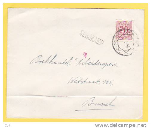 851 Op Brief Ontwaard Met DIAMANTstempel Met Naamstempel SERSKAMP (Griffe D´Origine )(VK) - Linear Postmarks