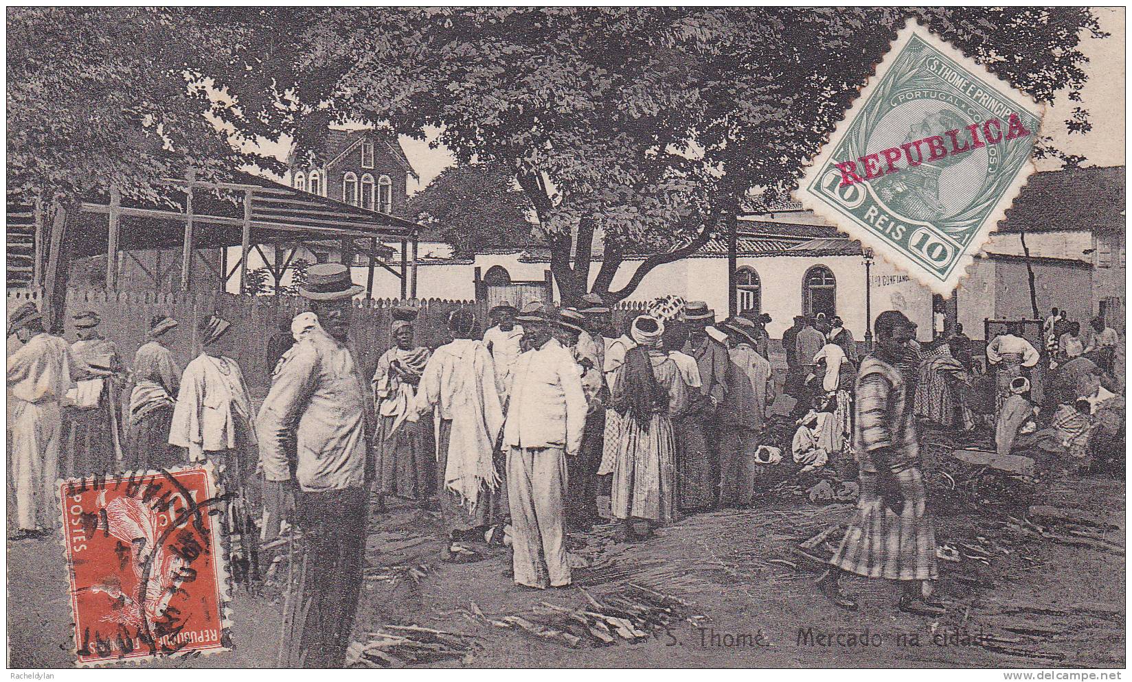 CARTE POSTALE DE S THOME _ Mercado Na Cidade - Ohne Zuordnung