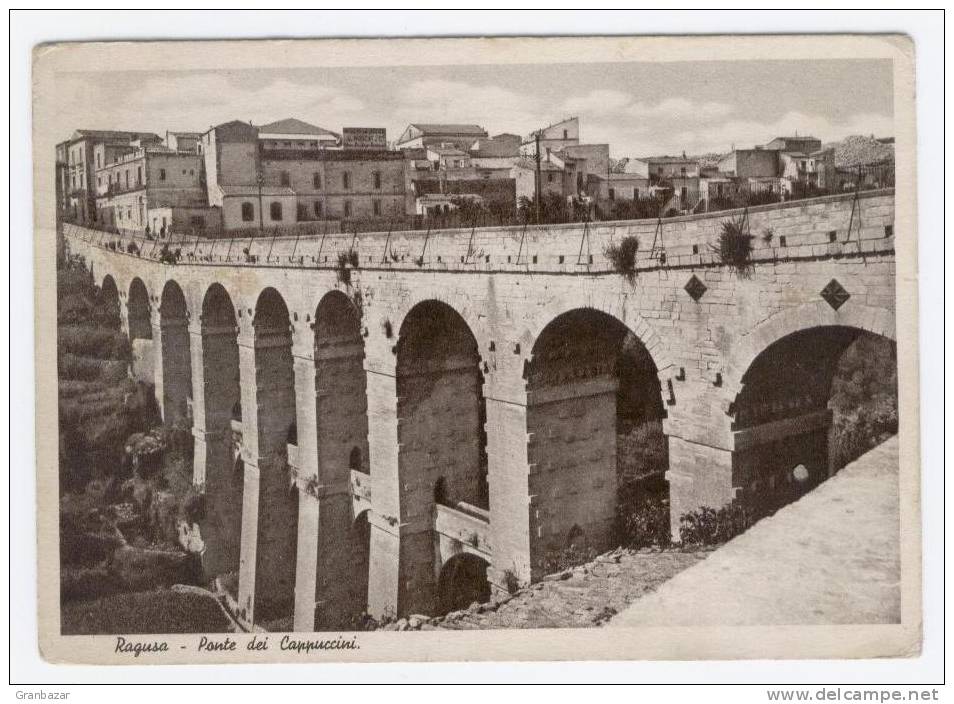 RAGUSA, PONTE DEI CAPPUCCINI, B/N, VG 1937   **** - Ragusa