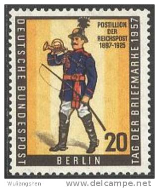 BL0014 Berlin1957 Postal Mail 1v  MNH - Ungebraucht