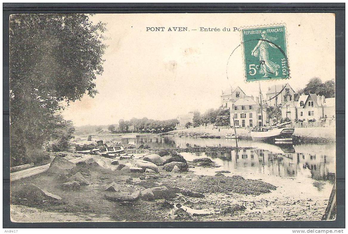 PONT-AVEN - Entrée Du Port - 1911 - - Pont Aven