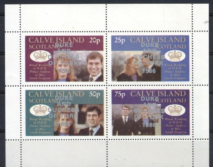 Calve Island (non Official) - Mint Never Hinged - Crown, Royalty - Familles Royales