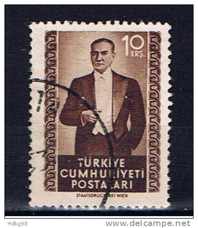 TR+ Türkei 1952 Mi 1322 Atatürk - Oblitérés