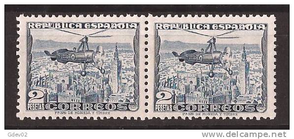 ES689SCPAR-L3990TTOA.España .Spain.Espagne.AUTOGIRO LA CIERVA 1935  (Ed 689**par) Sin Charnela.SUPER LUJO EN PAREJA - Otros (Aire)