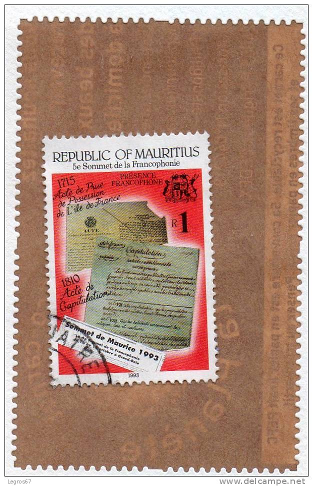 FRANCOPHONIE R 1 1993 - Mauritius (1968-...)