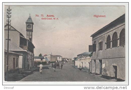 ACCRA, Ghana, Africa, AK Von 1908, Gold Coast W.A. Highstreet - Ghana - Gold Coast