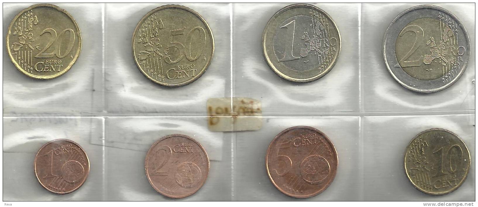 SPAIN SET OF 8 EURO COINS MOTIF FRONT STANDART BACK 1999-2000 UNC READ DESCRIPTION CAREFULLY !!! - Mint Sets & Proof Sets