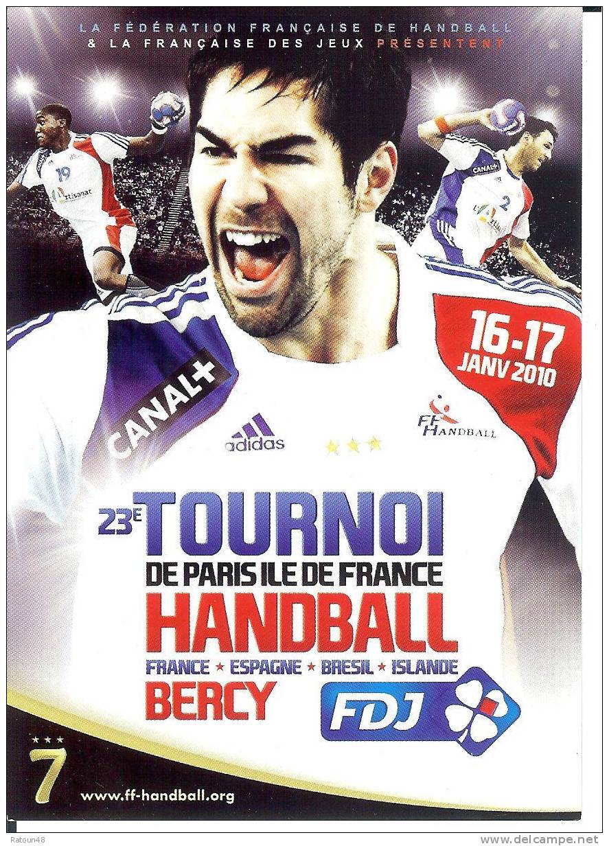 CP PUB - 23ème Tournois De Paris Ile De France à Bercy - Handball