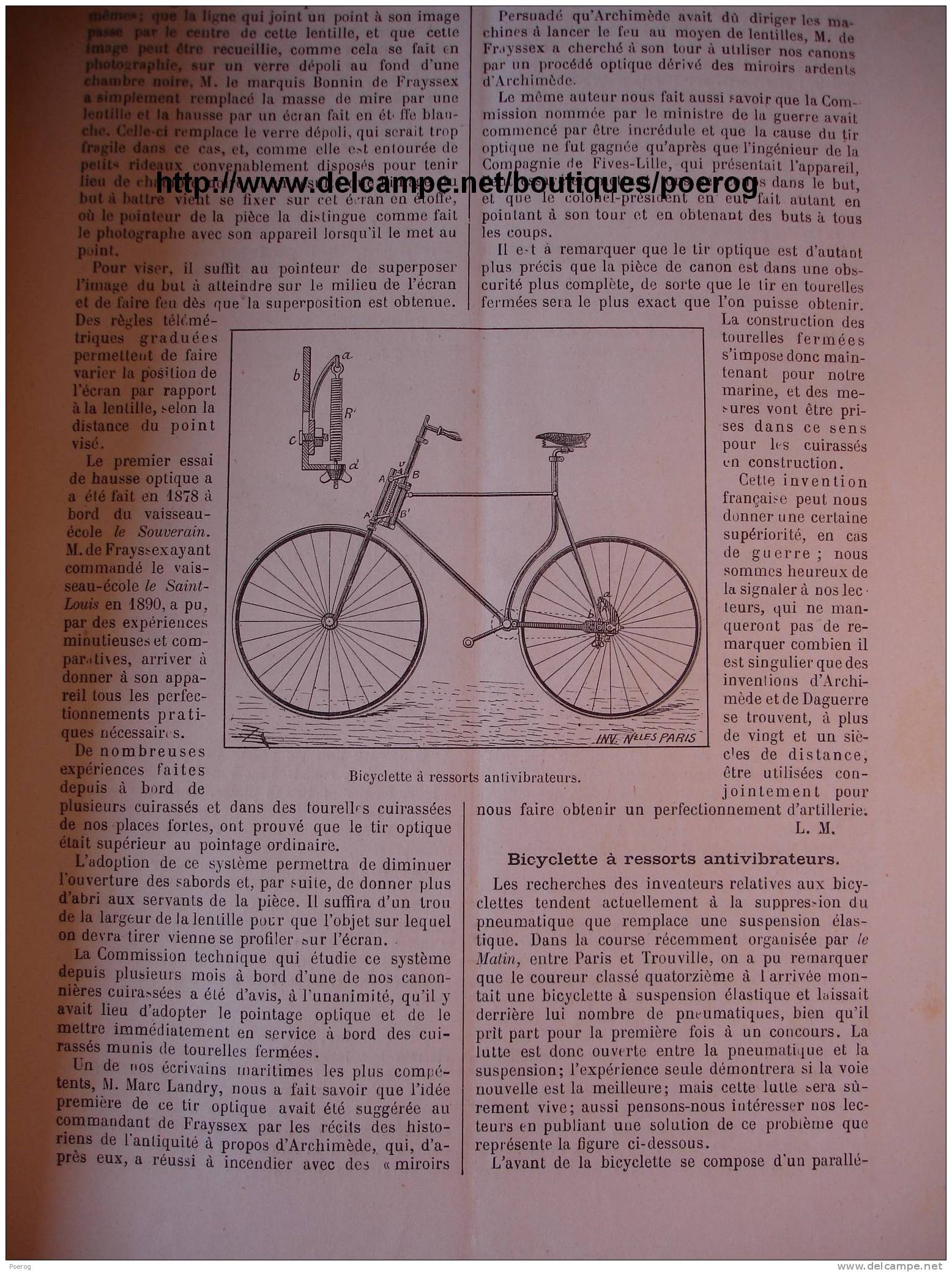 LES INVENTIONS NOUVELLES Du 5 SEPTEMBRE 1892 - PHOTOS AERIENNES PARIS RENNES - BICYCLETTE A RESSORT - Etc ... - 1850 - 1899
