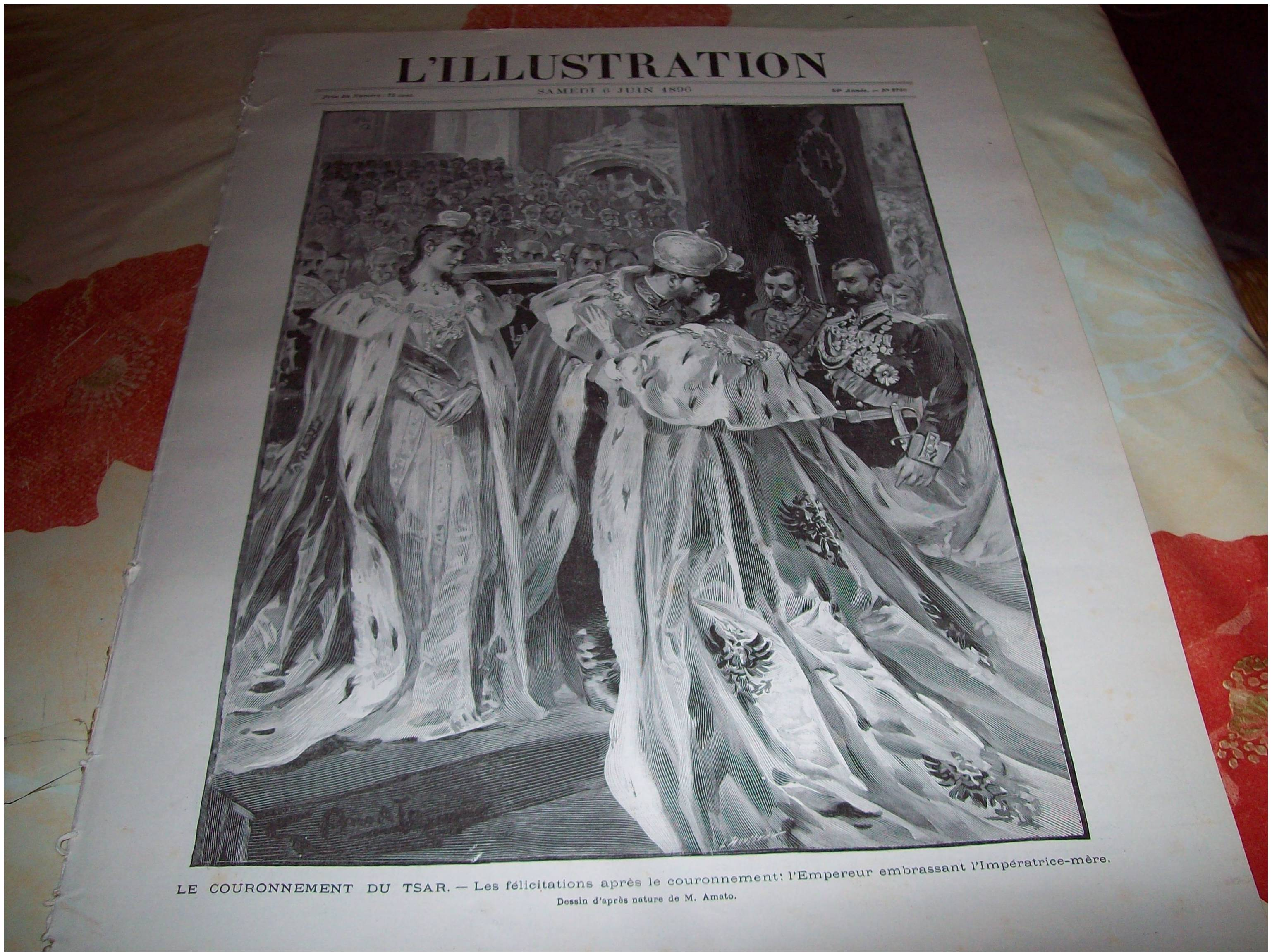 L´ILLUSTRATION DU 6 JUIN 1896 : COURONNEMENT DU TSAR - PROCES DE PRETORIA - CHEMIN FER DES ANDELYS - 1850 - 1899