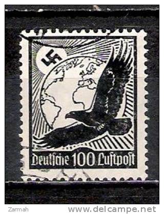 Reich Poste Aérienne N° 51 Oblitéré - Airmail & Zeppelin