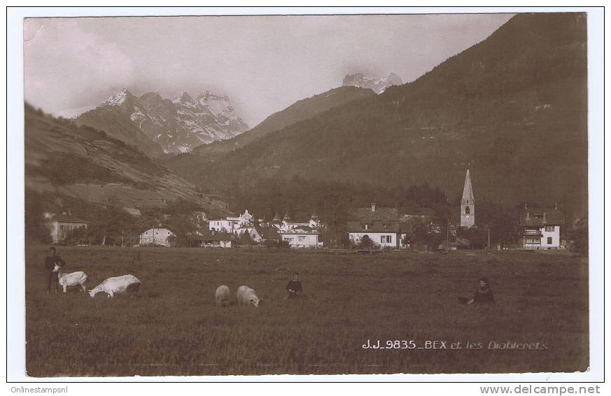 Switserland: Comp. Mitr. Fort 11, Poste Campagne, A Geneve. A Verso: Bex Et Les Diablerets - Dokumente