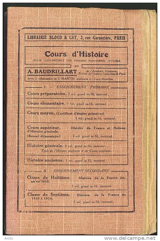 Histoire De France Cours élémentaire Alfred Baudrillart - 6-12 Anni