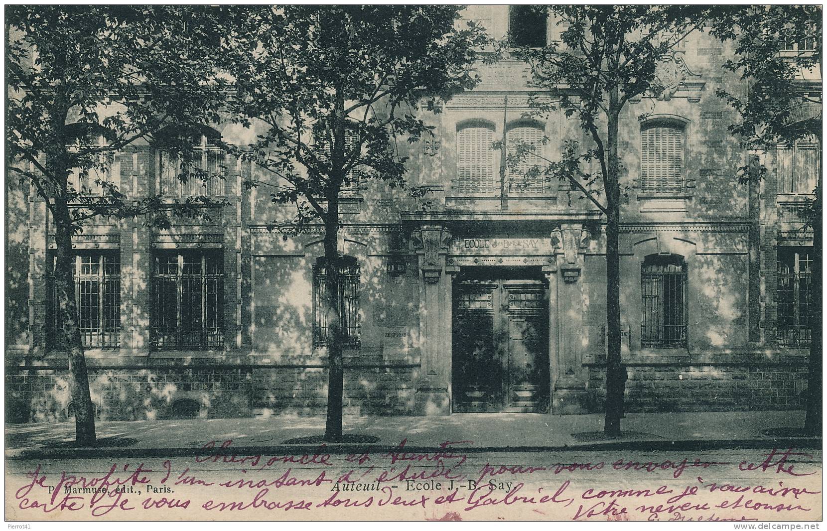 PARIS - AUTEUIL - Ecole J.B. Say - Enseignement, Ecoles Et Universités