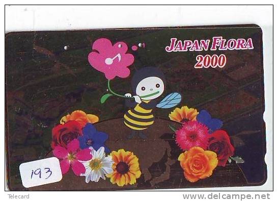 Télécarte Japon * ABEILLE * BIENE * BEE * BIJ * ABEJA (193) PHONECARD JAPAN * - Abeilles