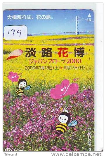 Télécarte Japon * ABEILLE * BIENE * BEE * BIJ * ABEJA (199) PHONECARD JAPAN - Honeybees