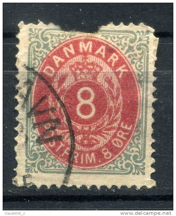 DANEMARK . 1875-1903  . N° 24 Oblitéré - Oblitérés