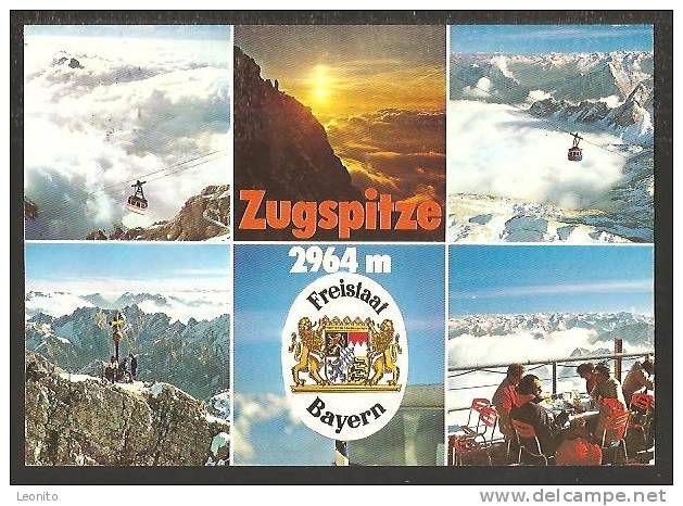 Zugspitze Stempel Münchner Haus Schneefernerhaus Bayrische Zugspitzbahnen 1982 - Zugspitze