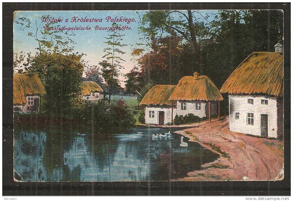 Germany1917:Polish Postcard With Feldpost Cancel And Censor - Autres & Non Classés