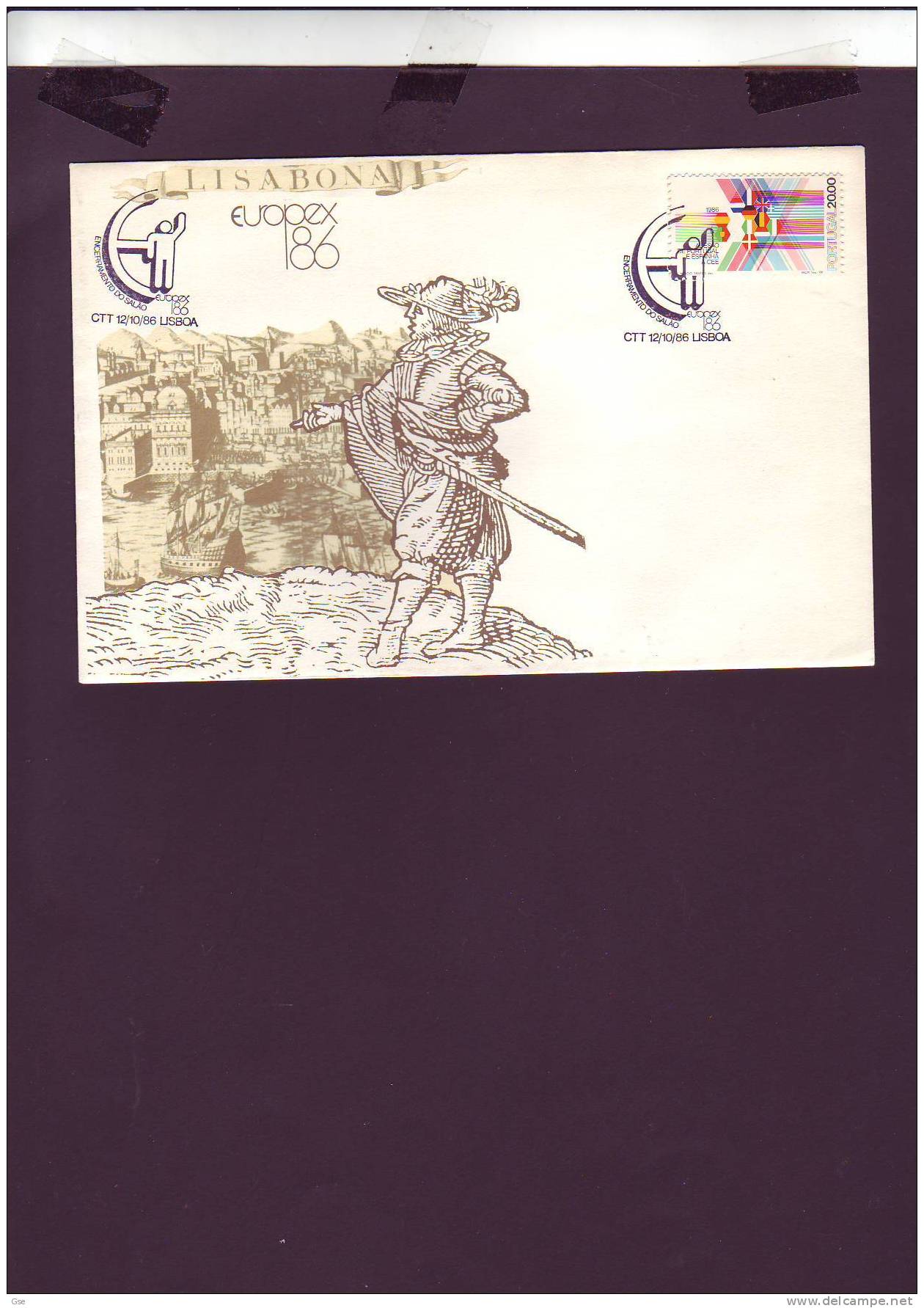 PORTOGALLO 1986 -  Europex '86 - Annullo Speciale - Lettres & Documents