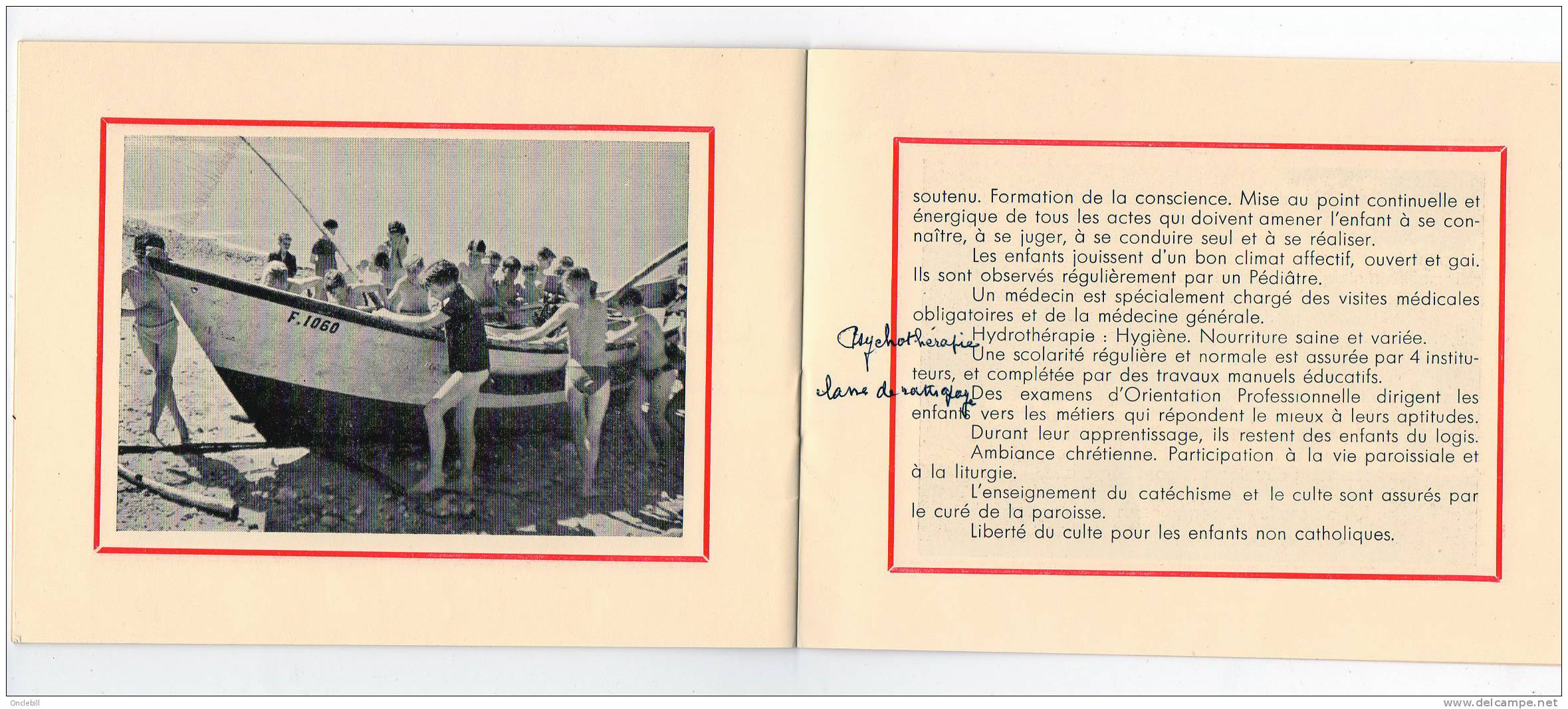 thietreville 76) logis st françois brochure 20 pages maison enfants éducation 1965 état superbe