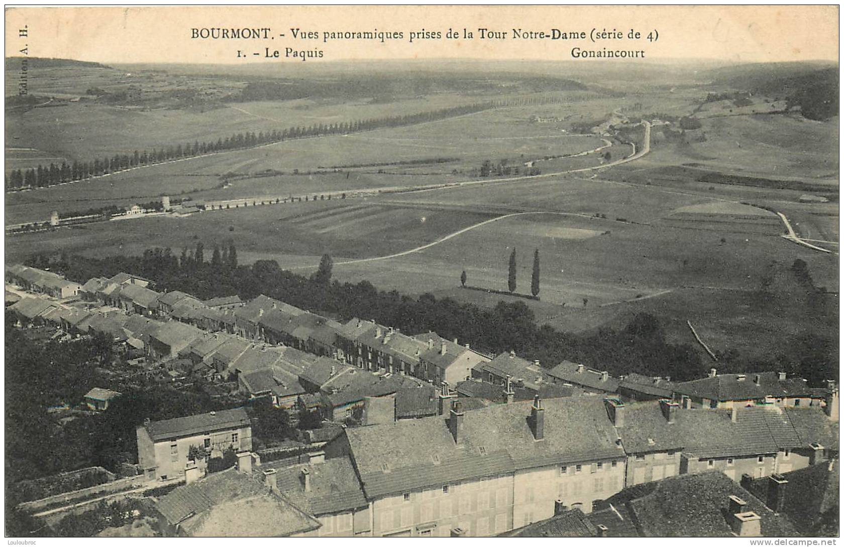 52 BOURMONT VUES PANORAMIQUES PRISES DE LA TOUR NOTRE DAME - Bourmont