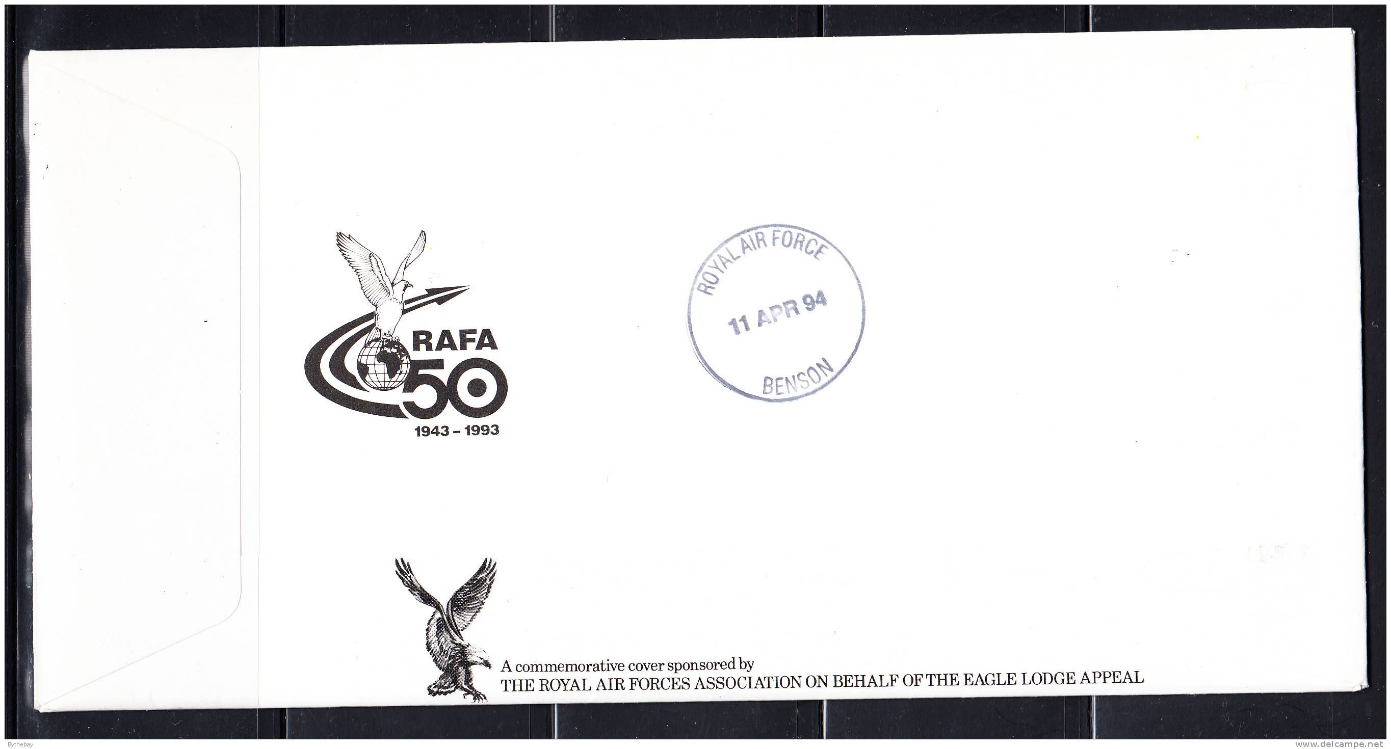 RAF 75th Anniversary FDC Bahamas Scott #775b 60c Fairey Battle No. 60 Squadron - Bahamas (1973-...)