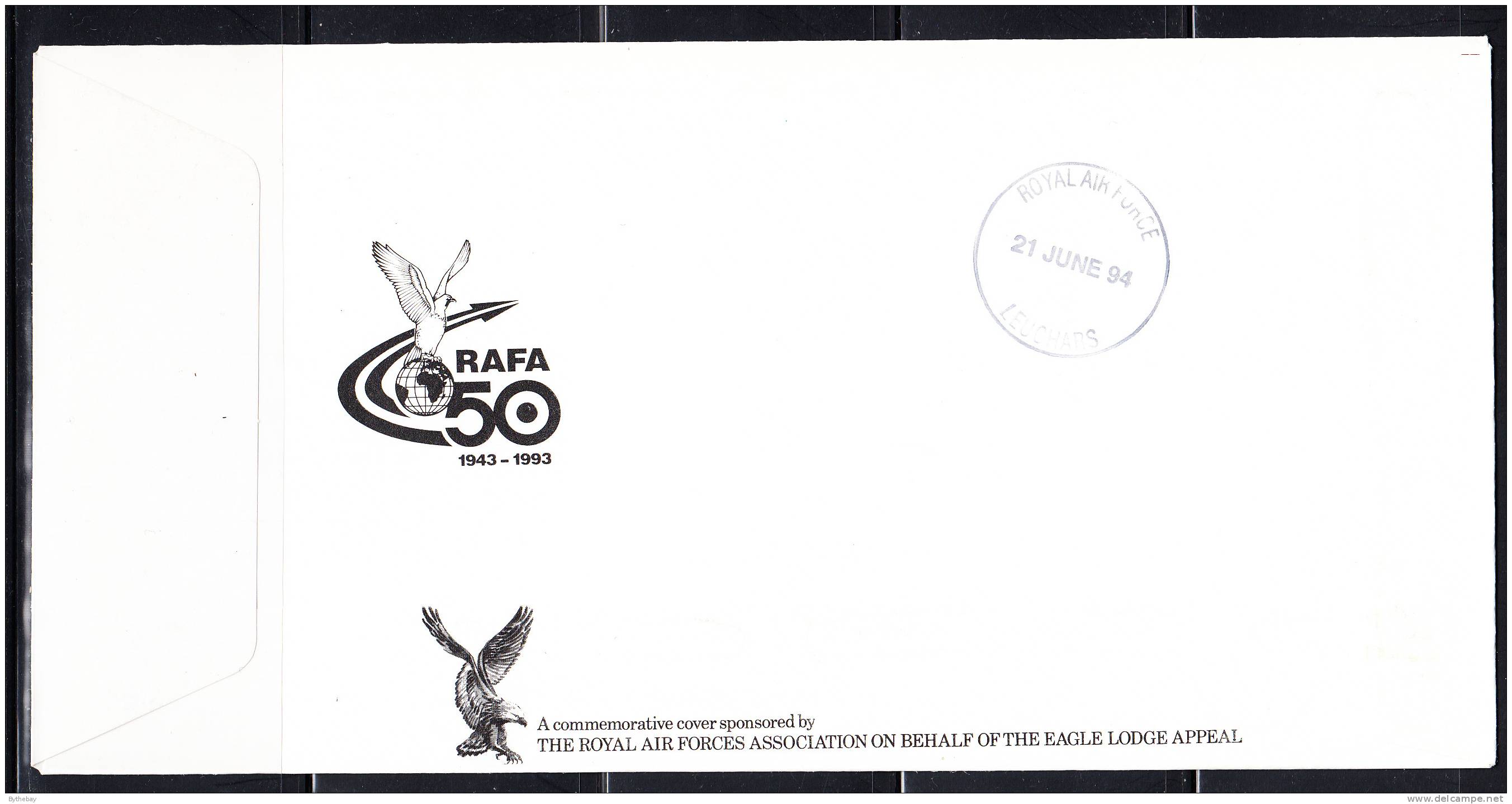 RAF 75th Anniversary FDC Bahamas Scott #775d 60c DeHavilland DH9a No. 43 Squadron - Bahamas (1973-...)