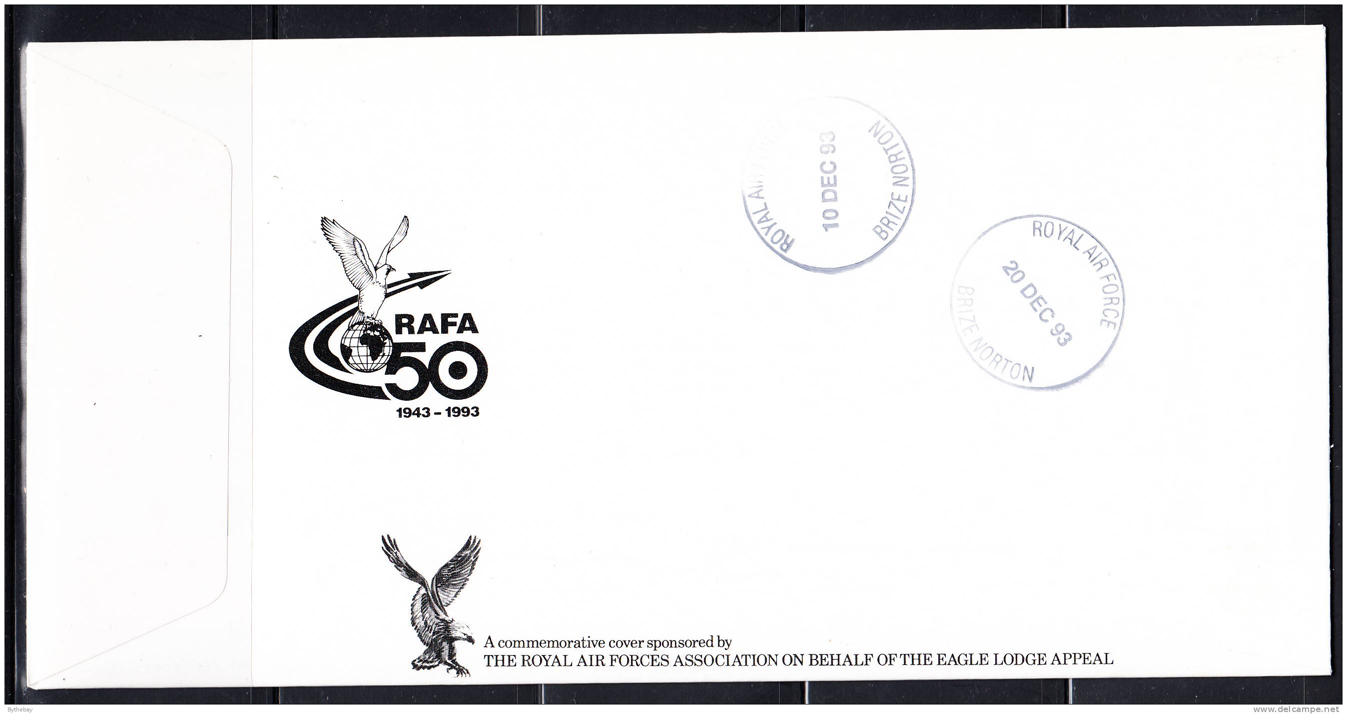 RAF 75th Anniversary FDC Belize Scott #1006 75c Avro Lancaster No. 101 Squadron - Belize (1973-...)