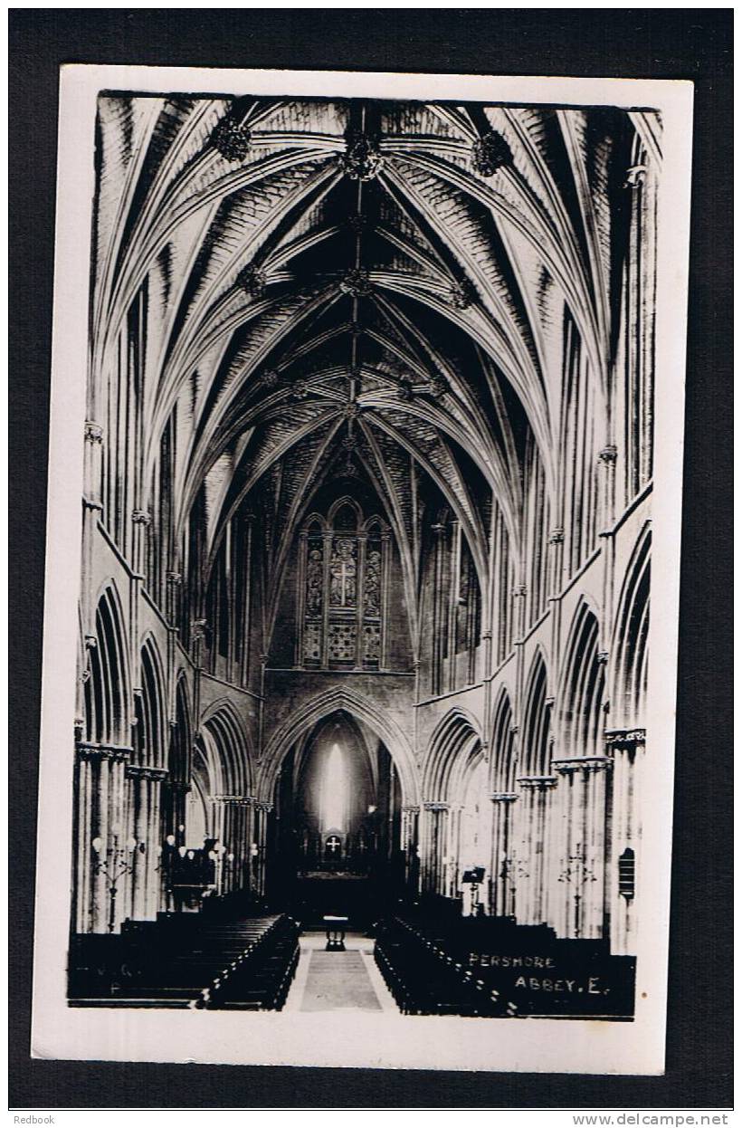 RB 744 - Real Photo Card - Interior Pershore Abbey - Worcestershire - Sonstige & Ohne Zuordnung