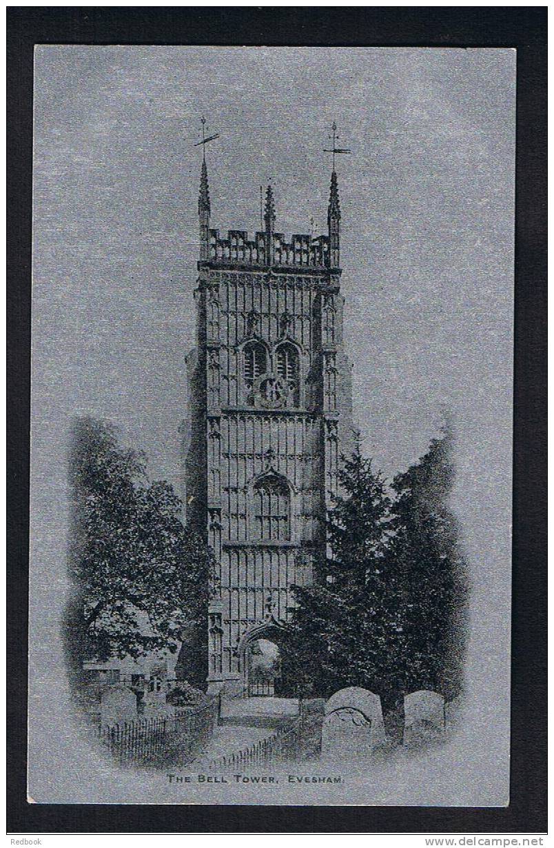 RB 744 - Silver Tint Postcard - The Bell Tower Evesham Worcestershire - Other & Unclassified