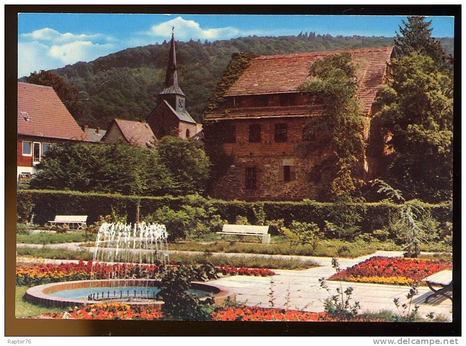 CPM Allemagne BODENWERDER Neuer Kurpark Mit Blick Zur Kirche  Nouveau Parc Avec Vue Sur L'Eglise - Bodenwerder