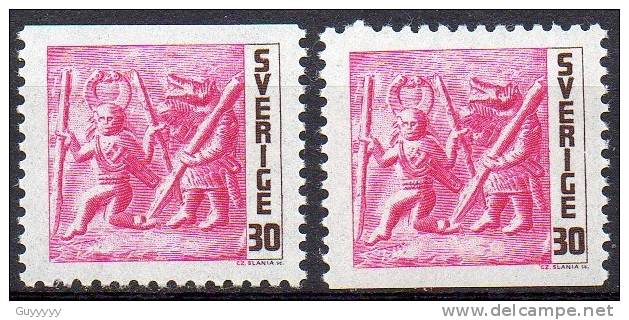 Suède 1967 - Yvert N° 563 à 566, 563a à 566a & C563  ** - Neufs