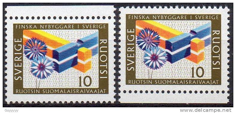 Suède 1967 - Yvert N° 570, 571 & C570  ** - Unused Stamps