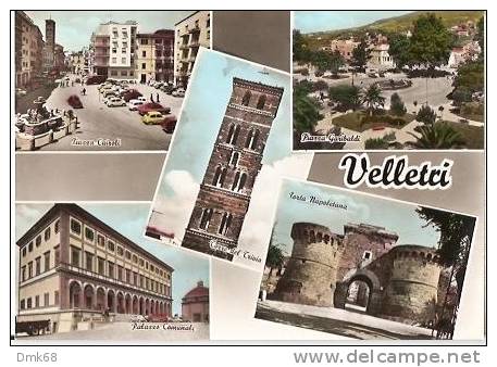 VELLETRI ( ROMA ) VEDUTINE - ACQUERELLATA - 1965 - Velletri