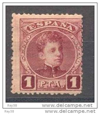 1 PESETA CADETE ALFONSO XIII**, CATALOGO 80 EUROS, SIN MARCA DE FIJASELLOS - Unused Stamps