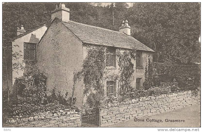 Dove Cottage Grasmere  Stamped 1907 - Grasmere