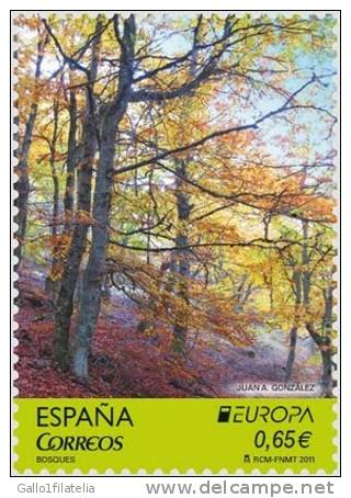 2011 - SPAGNA / SPAIN - EUROPA  CEPT - LE FORESTE / THE FORESTS. MNH - 2011