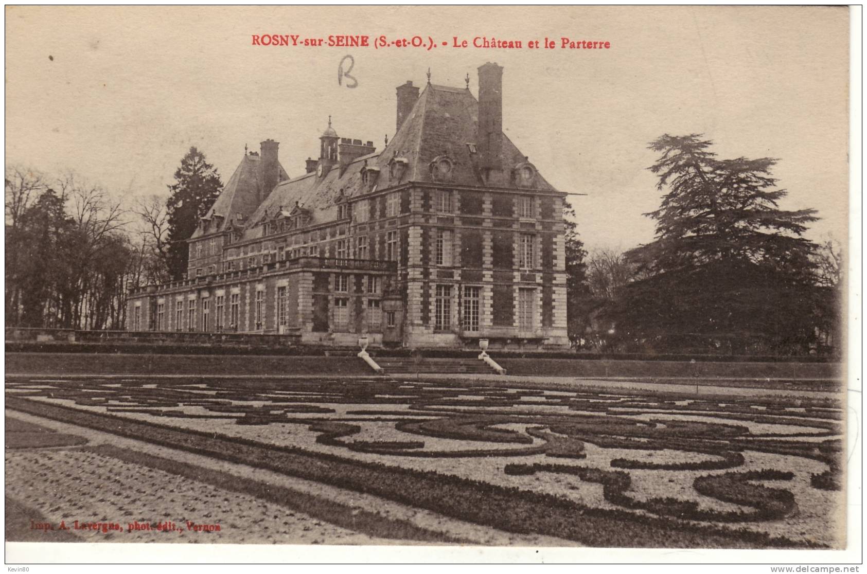 78 ROSNY SUR SEINE Le Château Et Le Parterre - Rosny Sur Seine