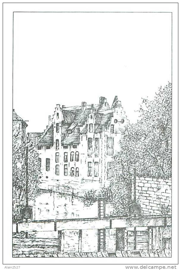 CPM - DIEST - Het Spijker   (Tekening André Wellens, Kom Op Tegen Kanker, Nr. 3) - Diest