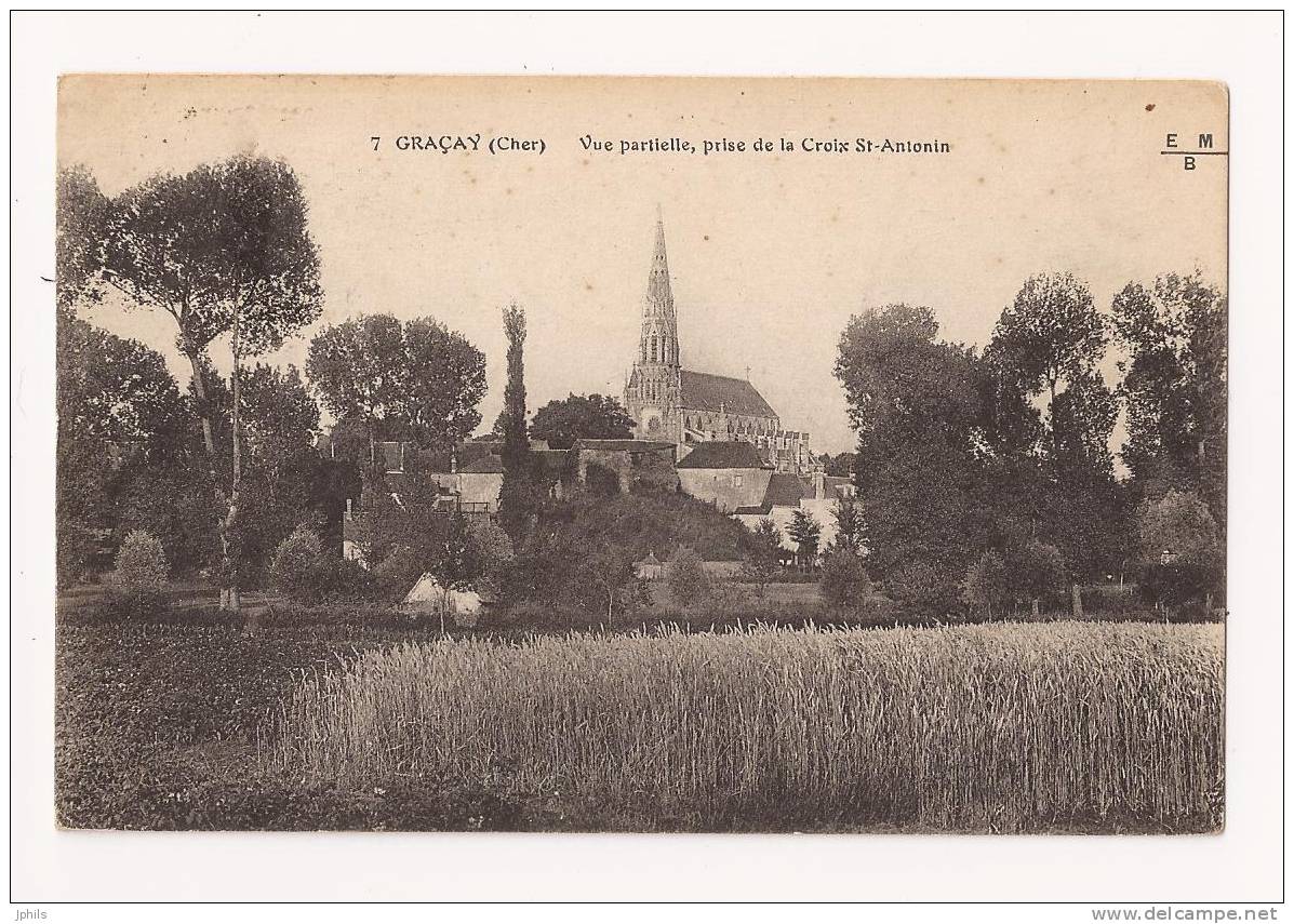 (18)  GRACAY  Vue Partielle , Prise De La Croix  Saint-Antonin  Voir Scans (2) - Graçay