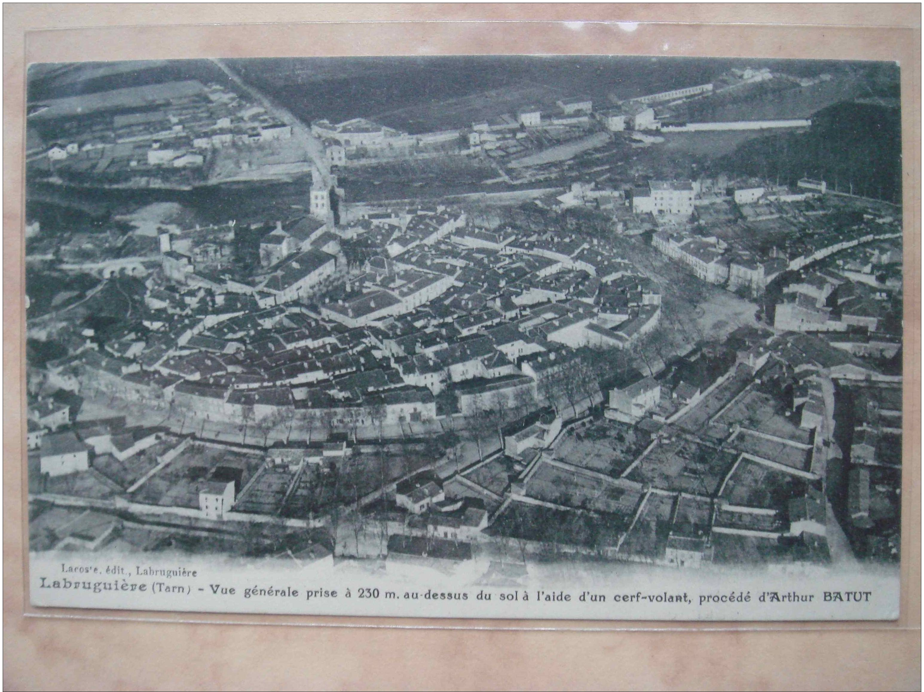 81. LABRUGUIERE - Vue Générale Prise à 230 M. Au-dessus Du Sol à L'aide D'un Cerf-volant . - Labruguière