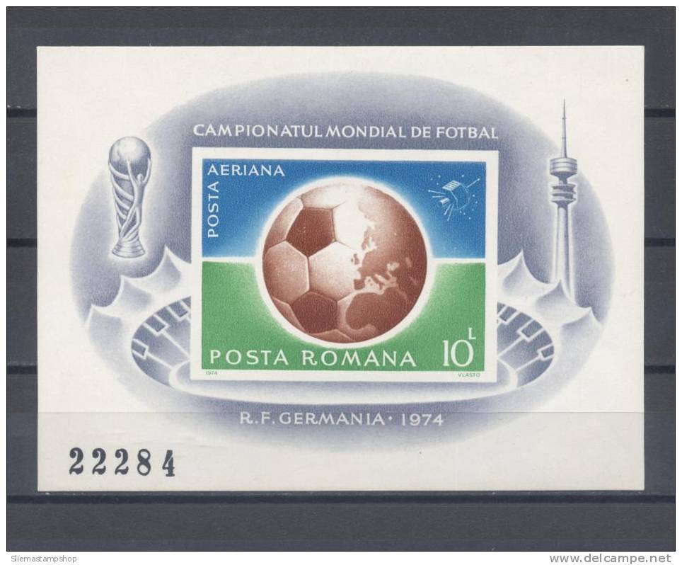 ROMANIA - 1974 WORLD CUP - V4522 - Ungebraucht