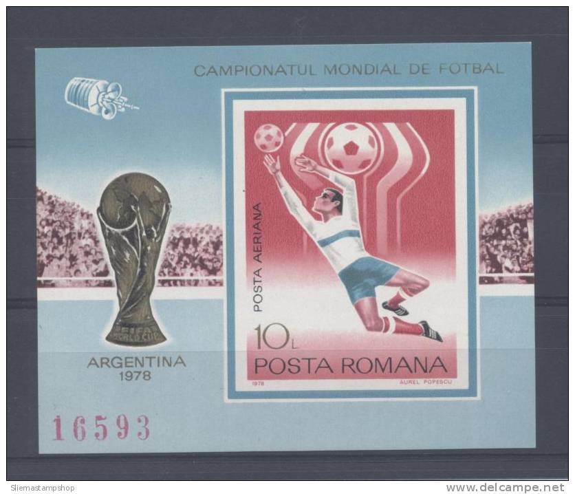 ROMANIA - 1978 WORLD CUP - V4523 - Ungebraucht