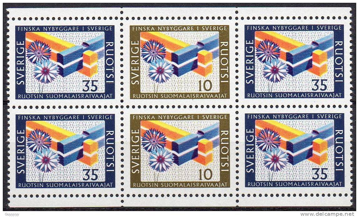 Suède 1967 - Yvert N° 570 & 571 ** 20 Timbres, Combinaisons Différentes - Neufs