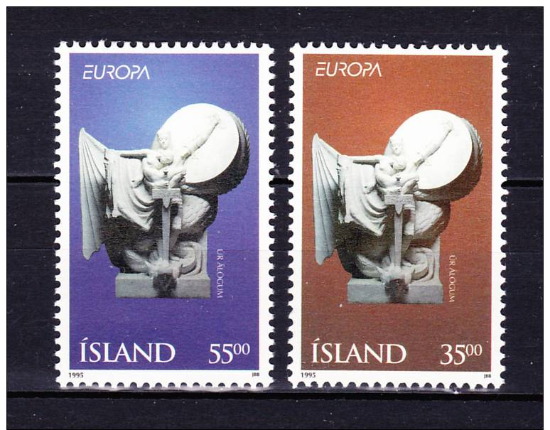ICELAND 1995  EUROPA   Arts , Y&T #  777 / 78   ,  Cv  3,75 E , ** M N H , V V F - Altri & Non Classificati