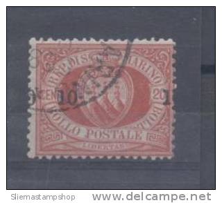 SAN MARINO - 1892, OVERPRINT SHIFT - V4562 - Used Stamps
