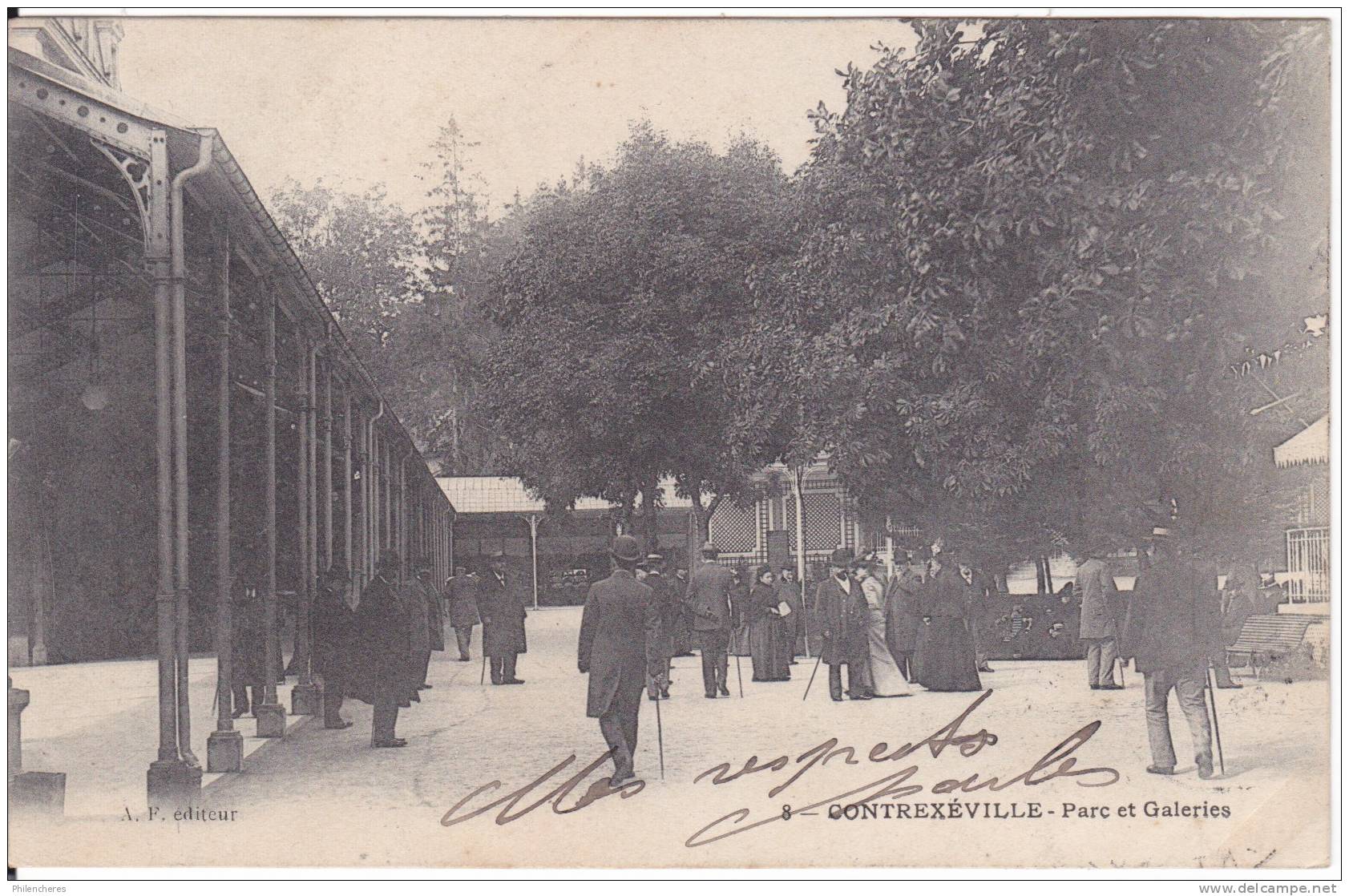 CPA - (88) Contrexeville - Parc Et Galeries (obl. 1903) - Chantraine